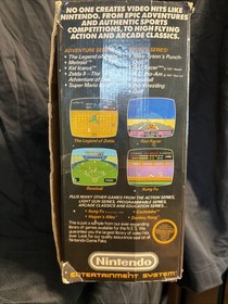 Nintendo NES Action Set Complete in Box, w Light Gun, 2 Controllers, Not Working