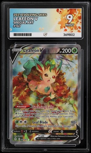 Leafeon V graded ACE 9 for sale on eBay