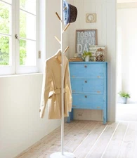 Coat Rack (70" H) - Steel- sturdy base, and six hooks for easy organization.