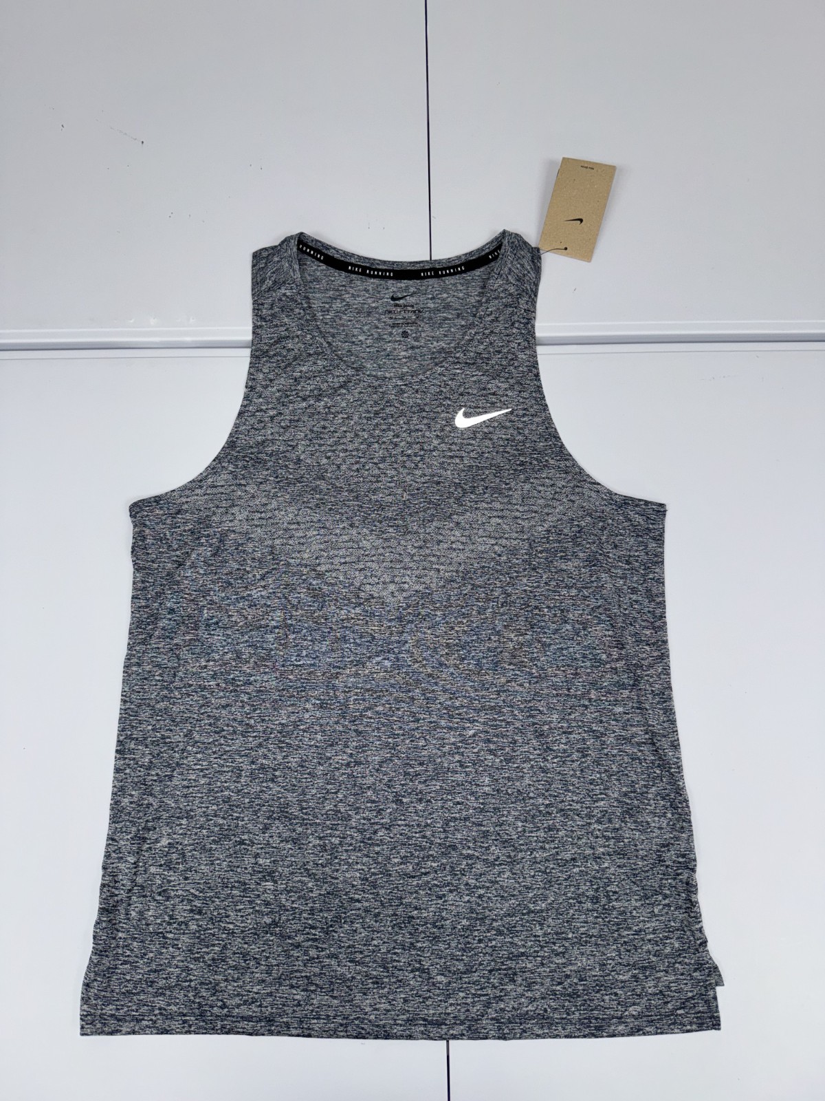Nike Stride Dri-FIT ADV Running Tank Top Men's M Grey Lightweight HV5210-084