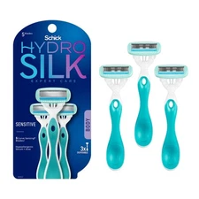 Schick Hydro Silk Razor Disposable Razors for Women with Moisturizing Serum,