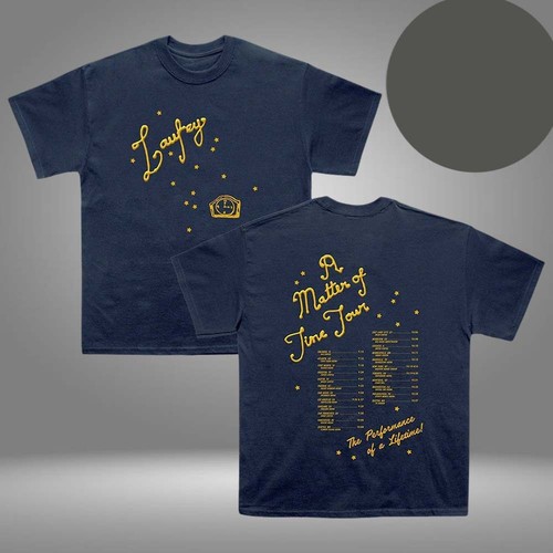 Laufey Merch Store A Matter Of Time Tour Two Sided Unisex T-Shirt Fans Gift Size - Picture 5 of 5
