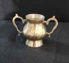 Miniture Silver-plated Two-handled Sugar Bowl With Melon-fluted Body — photo 4