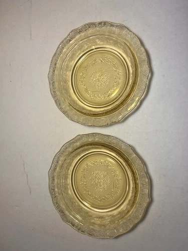 Federal Normandie Amber Rim 6 Inch Cereal Bowl Vintage Depression Glass