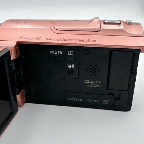 Sony HDR-CX535 P HandyCam Pink Video Camera Internal Memory 32GB Tested Japan - Picture 10 of 17
