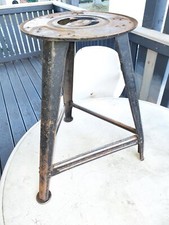 Rowac Hocker 48cm Werkstattschemel Vintage Industrie Bauhaus Design Rober Wagner