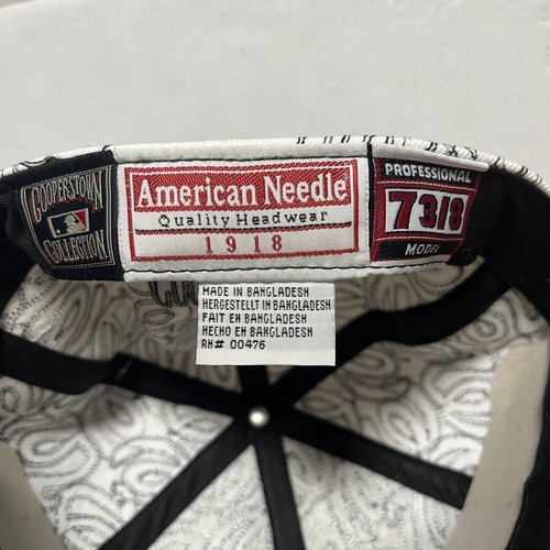 Washington Nationals Hat Cap 7 3/8 Fitted American Needle All Over Print AOP MLB - Picture 8 of 11