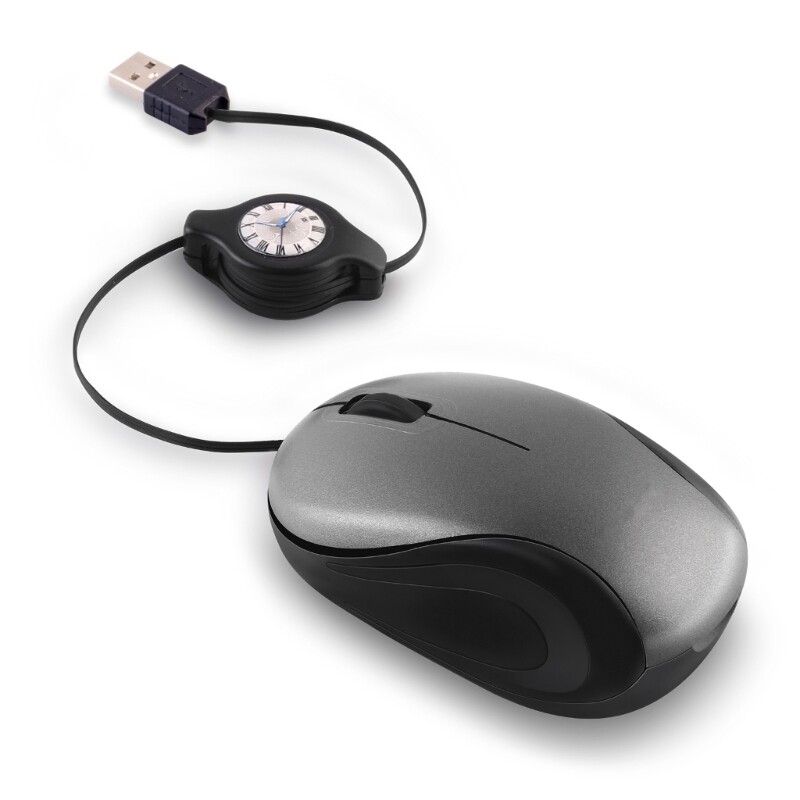 USB Mice Gamings Mice 1000DPI Precise Black Mice with Retractables Cable