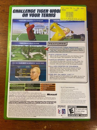 Tiger Woods PGA Tour 2005 (Microsoft Xbox) With Manual - Picture 4 of 4