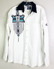 VTG Brooks Dunn Sz ML Long Sleeve Pearl Snap Shirt Western Panhandle Slim