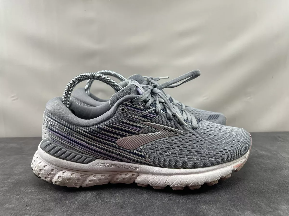 Brooks Adrenaline GTS 19 Womens Running Shoes Gray 9M Athletic