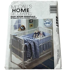 McCall's Home Decorating Baby Room Essentials Uncut Sewing Pattern #2227