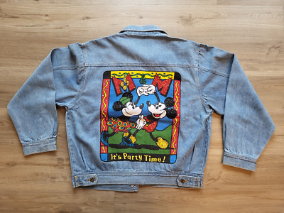 Jeansjacke Damen Gr. M Mickey Maus Minni Mouse Walt Disney Vintage