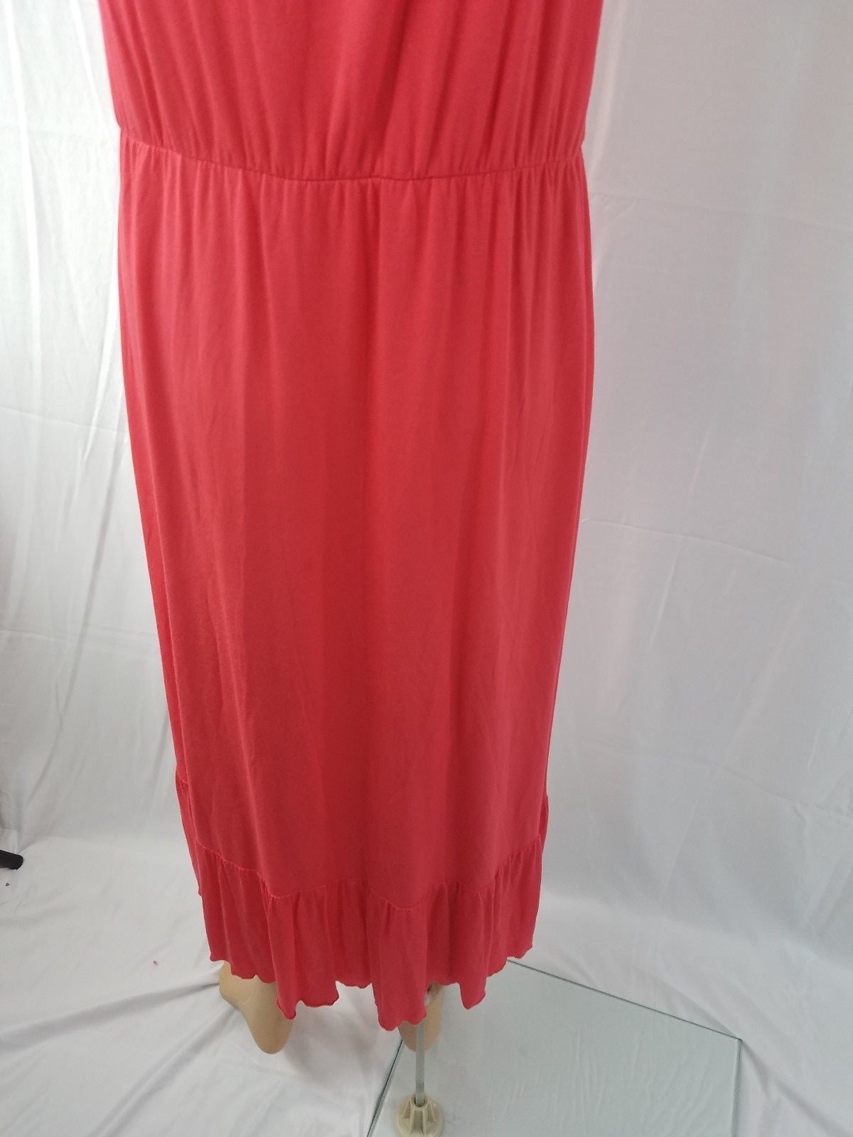 Spencer Jeremy RN 73163 Orange Sleeveless Dress Larg… Gem