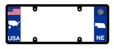 DFS Nebraska NE Patented License Plate Frame Holder