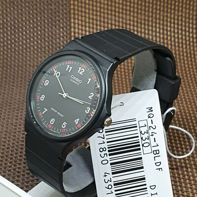 Casio MQ-24-1B Black Resin Analog Casual Watch | eBay