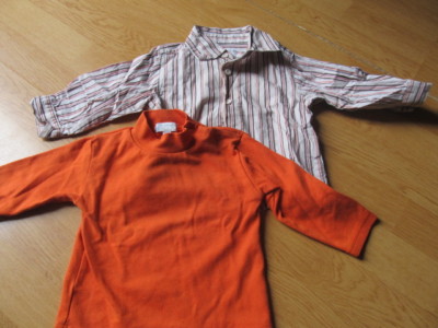 Set 1 Shirt ML + 1 T-Shirt ML Baby Junge 12m Top Zustand