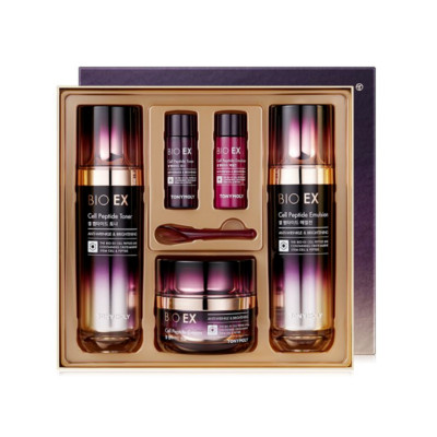 Tonymoly Bio EX Cell Peptide 3pcs Set Toner Emulsion Cream Gift Set K-Beauty