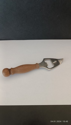 Antiker Flaschen Dosenöffner 1980 Jahre mit Holzgriff von WMF - Bild 2 von 4