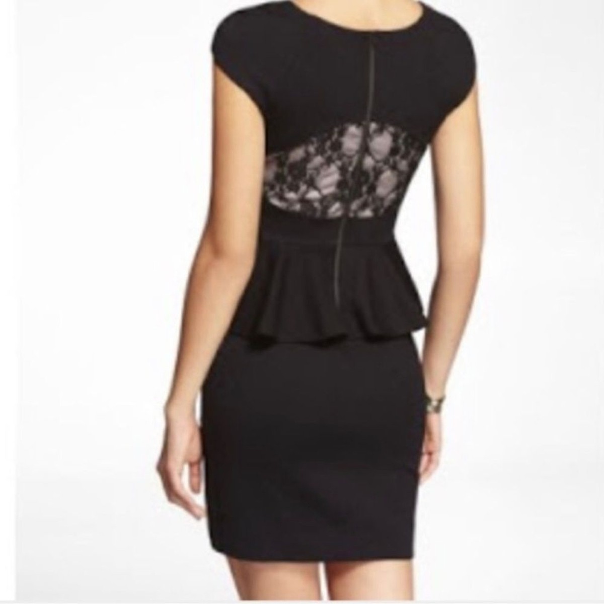 express black peplum dress Express Women's Black Date Night Little Black Peplum Dress Size 8 EUC