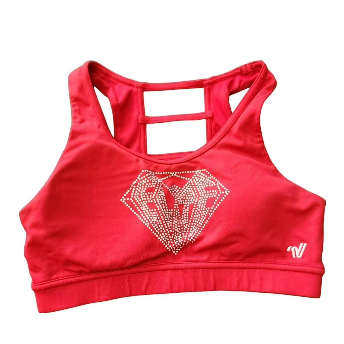 Varsity Spirit Allstar Red Sports Bra Cheer Dance Top Size Junior XS