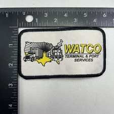 Tractor Trailer Railroad Train WATCO TERMINAL & PORT SERVICES Trucker Patch 099B