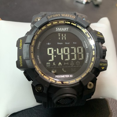 Sports Smart watch EX16 Black Military Water resistance Pedometer Sport  Watch | eBay