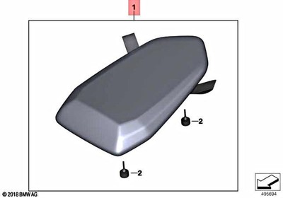 New Genuine BMW Standard Passenger Seat - S1000R (K63 