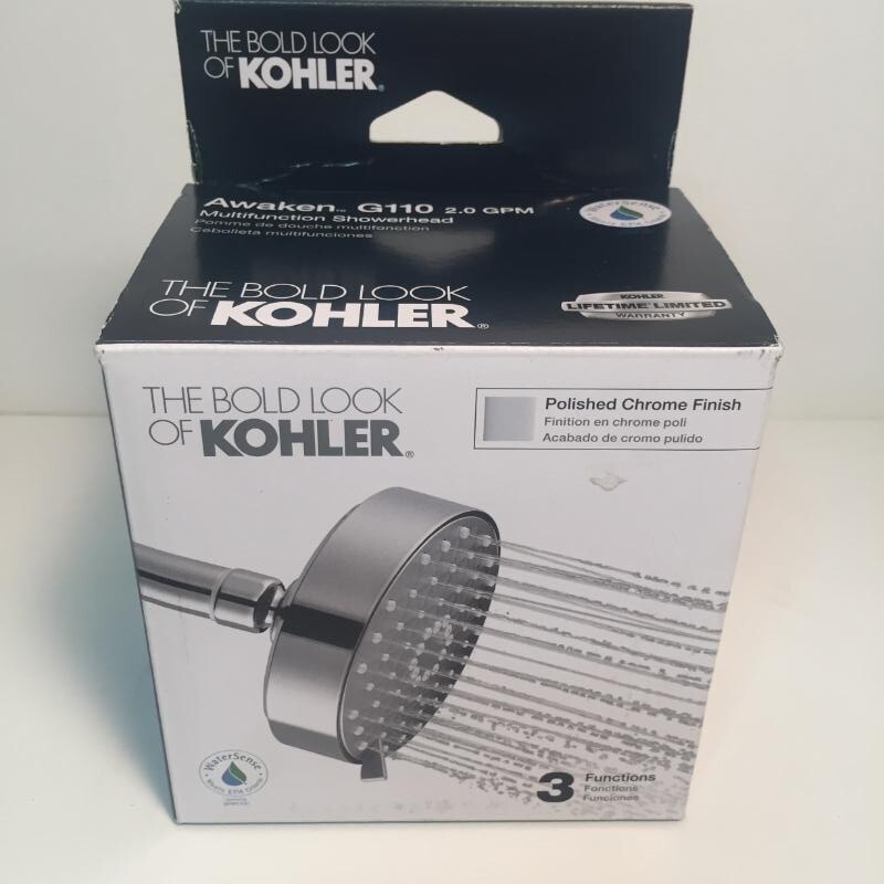KOHLER Showerhead K72419CP Awaken G110 Multifunction Polished Chrome