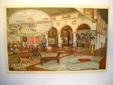 HEINZ 57 OCEAN PIER antique 1916 used postcard CHROMOLITHO view ATLANTIC CITY NJ