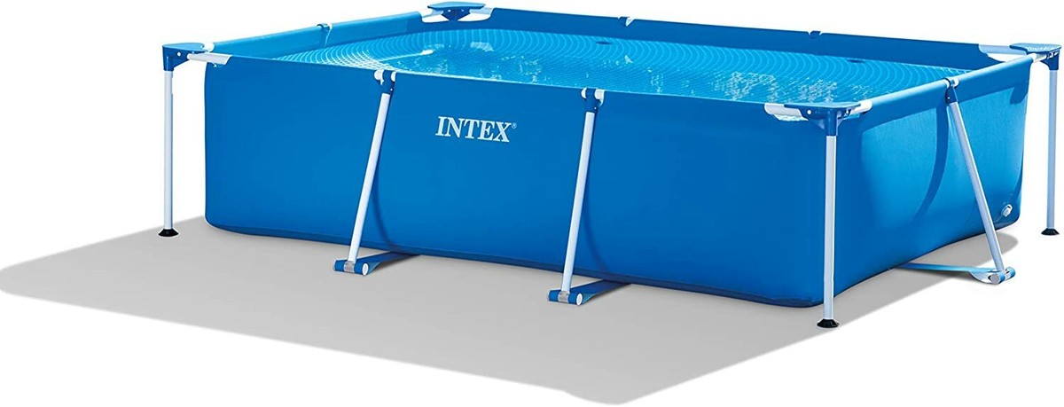 Intex Metal Frame Rectangular Family Kids Swimming Pool 3m x 2m