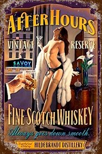 Blechschild AFTER HOURS PINUP 30x20 cm Metallschild Vintage Nostalgie (0014801)