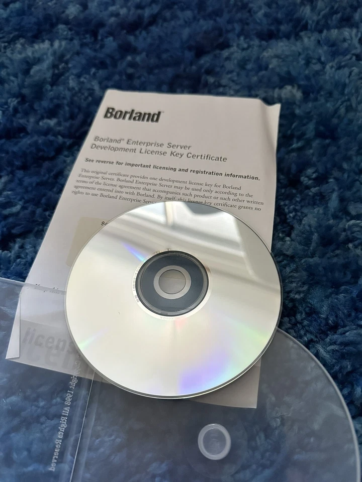Borland Enterprise Server ! Two original disks with Serial & Authorization KEY ! - Image 3 of 4
