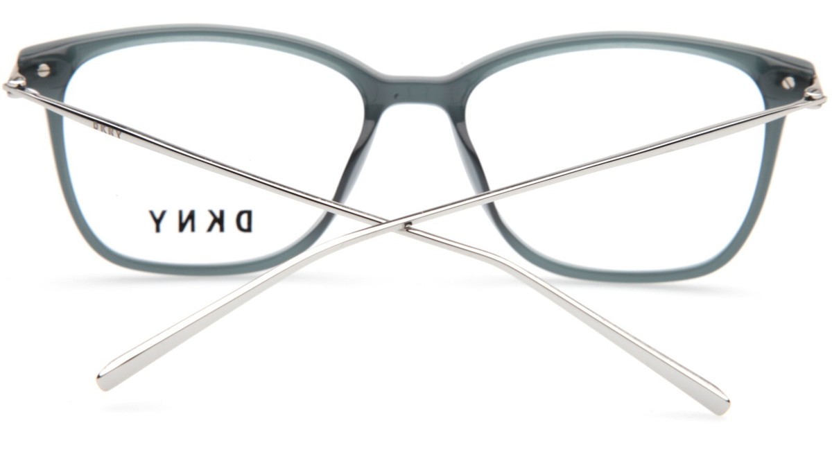 DKNY DK7001 319 Crystal Teal Chrome Cat Eye Eyeglasses Frame w/ Case 53-16-135 DKNY DK7001 319 Crystal Teal Chrome Cat Eye Eyeglasses Frame  main image 3