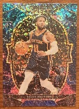 2022-23 Panini Select Jalen Brunson Cosmic Parallel Prizm Case Hit Knicks SSP
