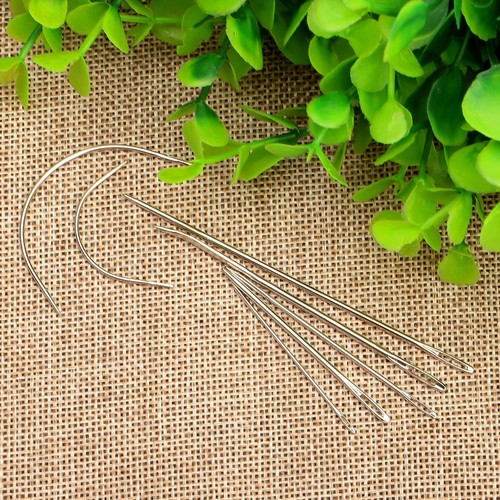 7PCS Hand Repair Upholstery Sewing Needles Carpet Leather Curved Canvas Craft - Picture 3 of 12