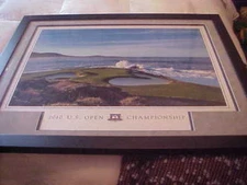 2010 PEBBLE BEACH U.S. OPEN OFFICIAL PRINT