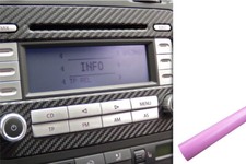 Blende Design Folie Auto Set in Rosa Matt Premium Innenraum Zierleisten Dekor