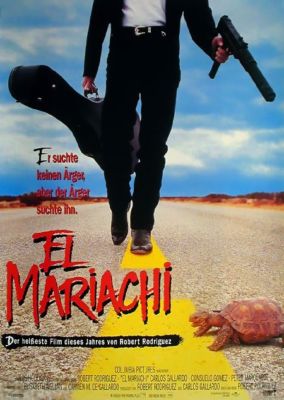 EL MARIACHI Robert Rodriguez, Original Filmplakat A1 GEFALTET 1993