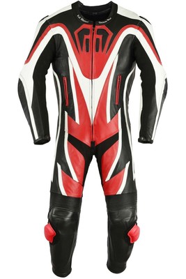 GermanWear™Einteiler Motorradkombi Lederkombi aus Rindsleder echtleder