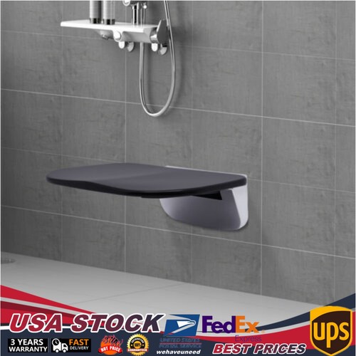 14" Folding Shower Seat Wall Mounted Bench Modern Bathroom Shower Stool 440lbs - Afbeelding 1 van 24