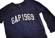 L2 WOW 2014 GAP 1969 Logo Boys 4T Navy Blue Crew Pullover Sweatshirt