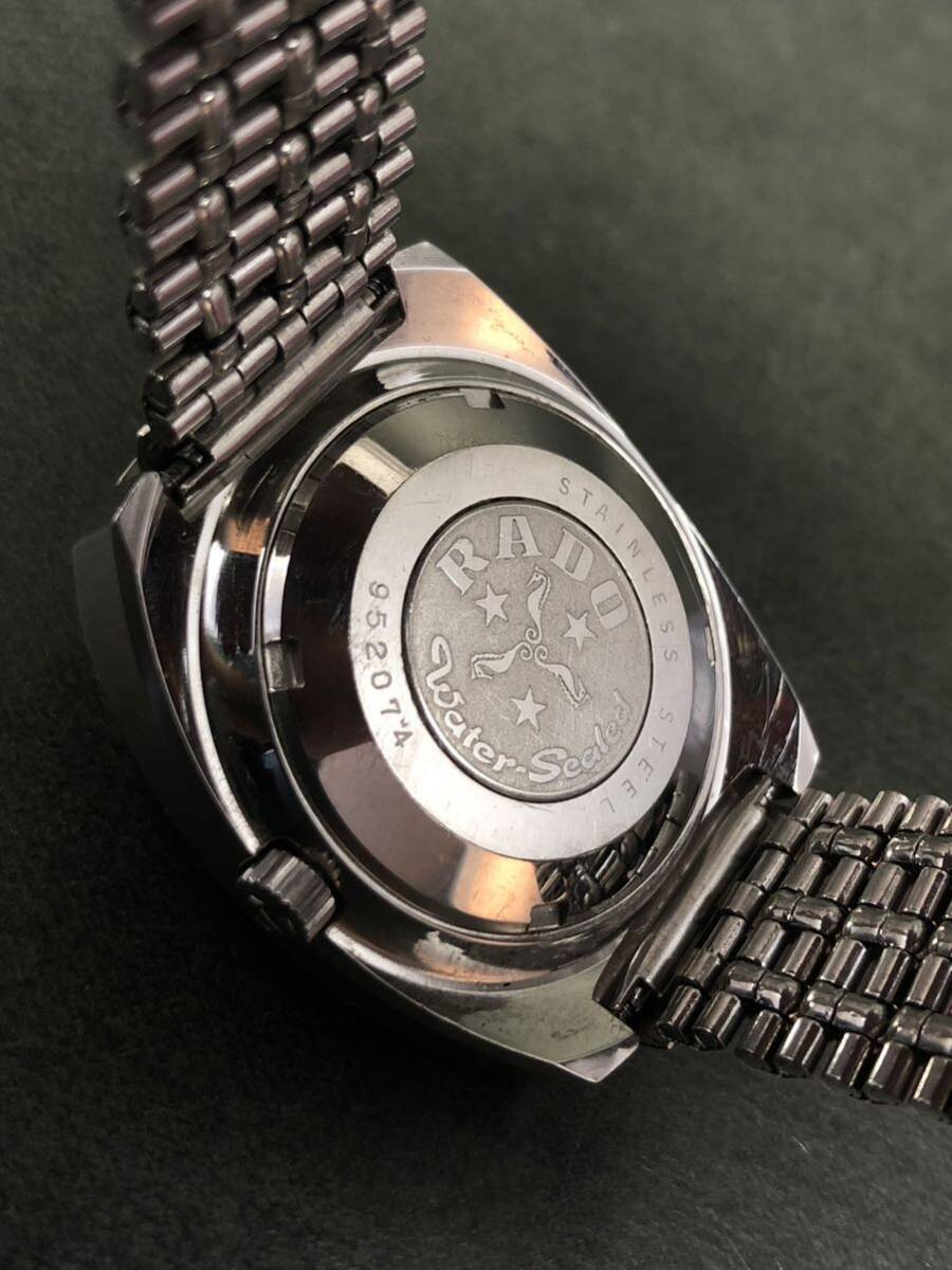 RADO Mannheim RADO genuine seahorse belt Blue dial 9 sided | eBay