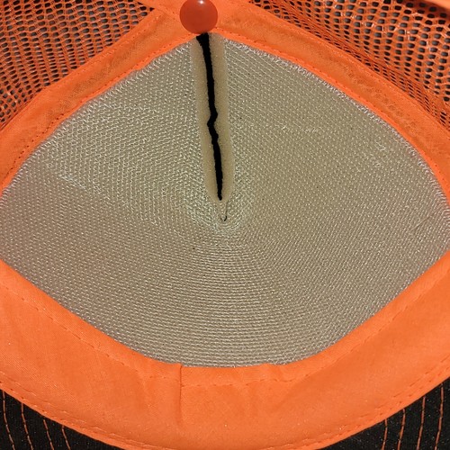 Dutch Bros Brothers Coffee Snapback Black Orange Trucker Mesh Cap Hat Mafia Logo - Picture 7 of 8