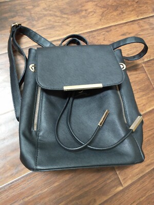 Wink Kangaroo Backpack Handbag Purse Black Drawstring