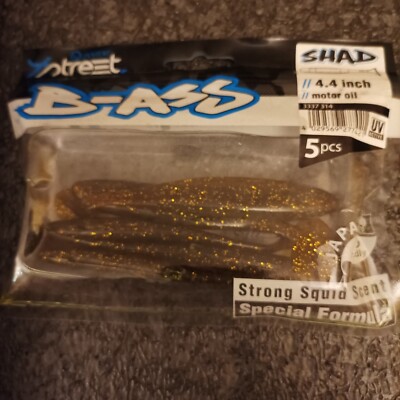 Quantum ''4street Bass Shad'' 5stk. #  4,4''  11cm motor oil