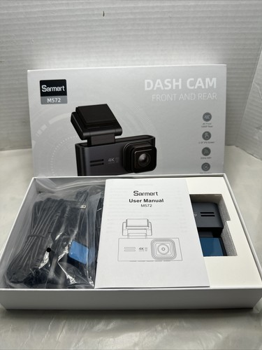 Sarmert M572 Front & Rear 2024 Upgraded 4K/1080P Dashcam Neu Versiegelt - Bild 3 von 3