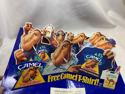 Joe Camel Popup 75th Birthday Ads, Party With The Wild Pack