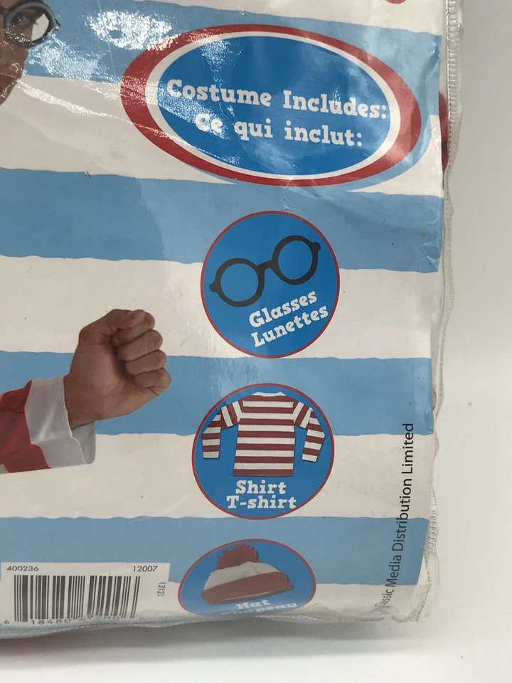 Where's Waldo - Camisa Sombrero y Gafas - Adulto XL Halloween Disfraz Fiesta Foto 3 de 4