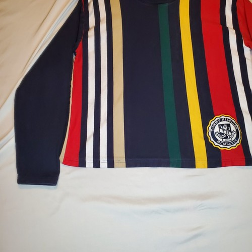 Tommy Hilfiger Hoodie Sweatshirt Womens Size Medium Multicolor Striped 20.5x24.5 - Picture 3 of 19